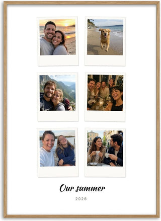 Polaroid Collage – Personalised Photo Poster