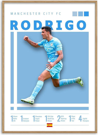 Rodri - Man City Football Poster