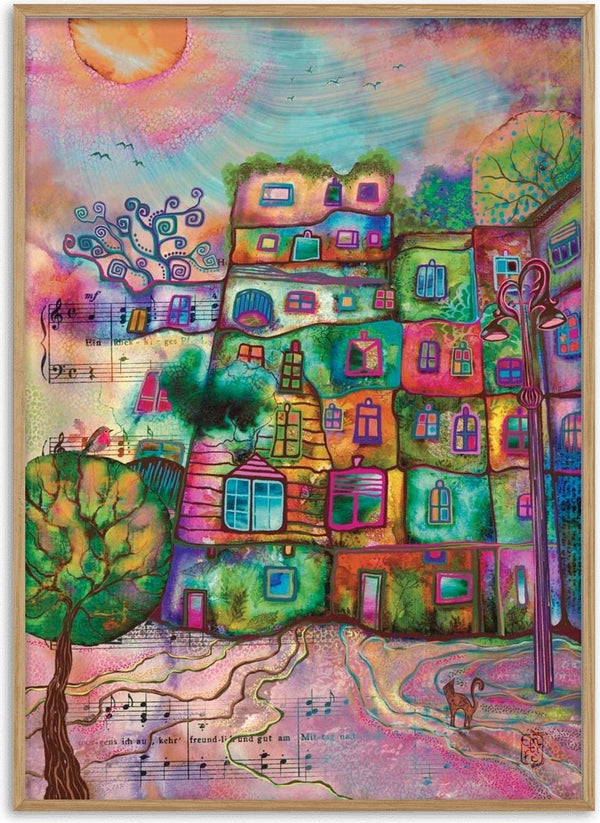 The Hundertwasser House by Enikő Marosváry-Kramcsák