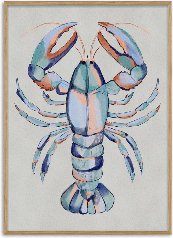 Homard bleu à l’aquarelle - Nikita Jariwala
