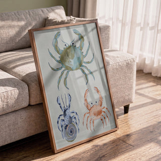 Crabes océaniques à l’aquarelle - Nikita Jariwala