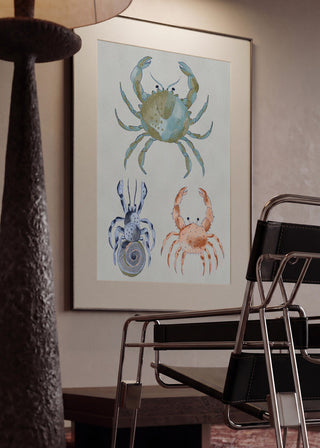 Crabes océaniques à l’aquarelle - Nikita Jariwala