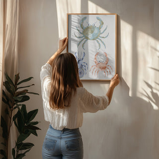 Crabes océaniques à l’aquarelle - Nikita Jariwala